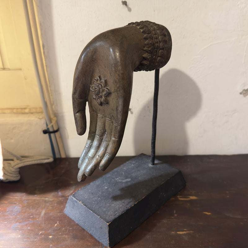 銅製蓮花佛手-立式