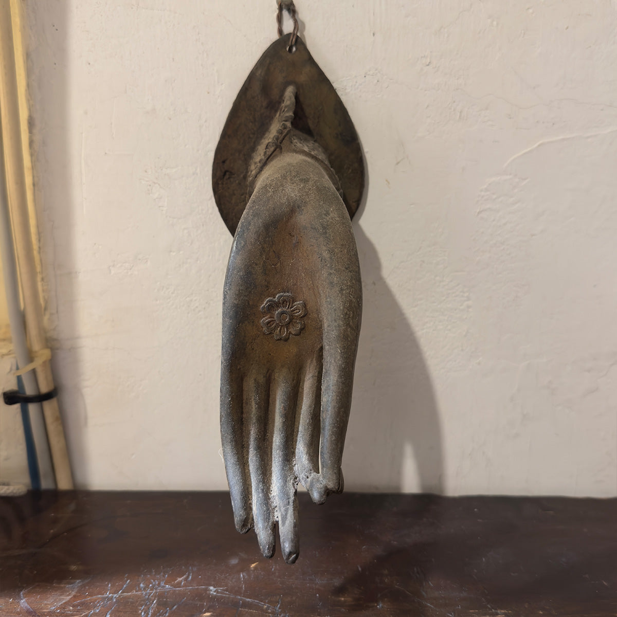 銅製蓮花佛手-壁掛式