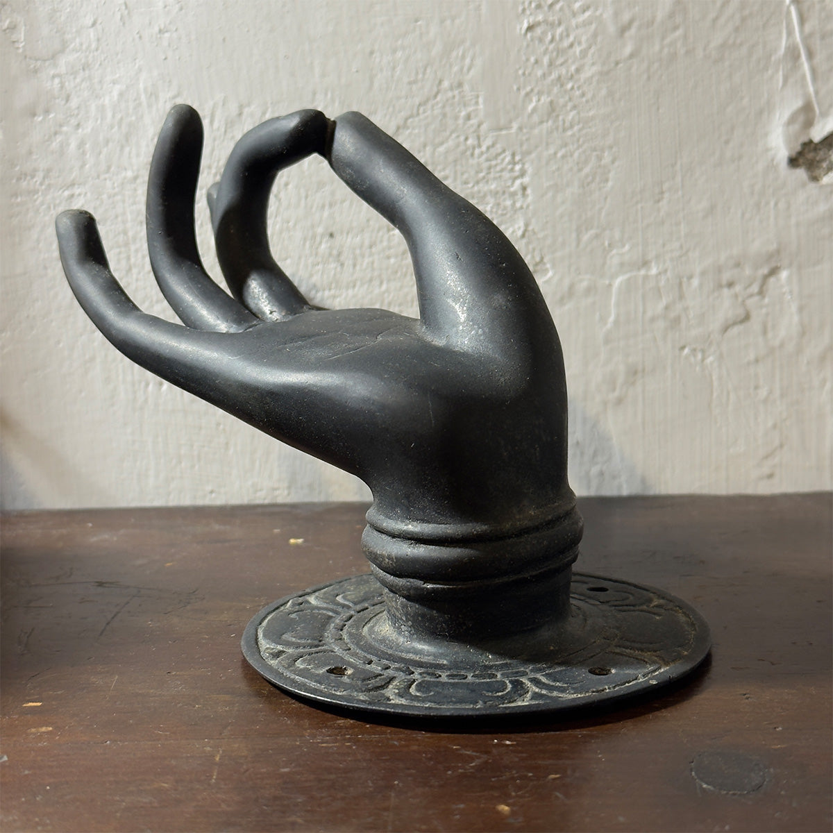 銅製蓮花佛手-立式